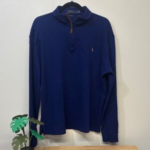 POLO RALPH LAUREN Quarter Zip Estate Rib Sweater